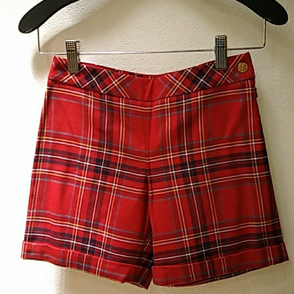 Brooks Brothers Girls Plaid Shorts, Sz 8 & 12